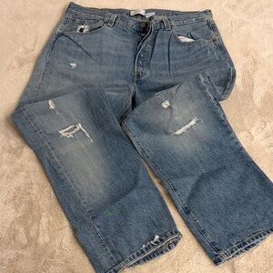 Levi's Men's Relaxed Fit Distressed Blue Jeans